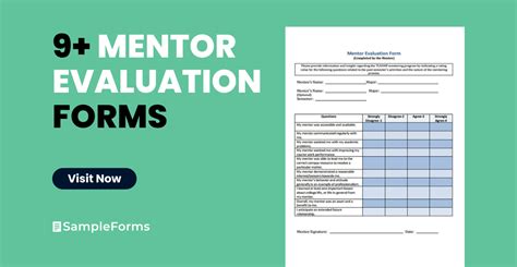 FREE 9+ Sample Mentor Evaluation Forms in MS Word PDF