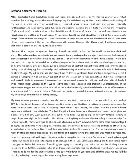 FREE 9+ Sample Personal Statement Templates in PDF MS Word