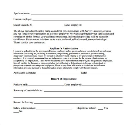 FREE 9+ Sample Reference Release Forms in PDF MS Word