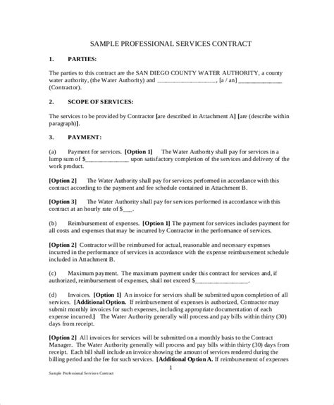 FREE 9+ Sample Service Agreement Contracts in MS Word Google Docs