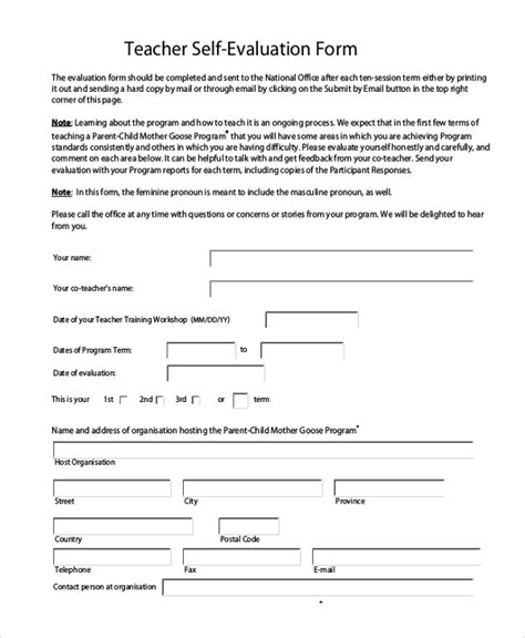 FREE 9+ Sample Teacher Appraisal Forms in PDF MS Word