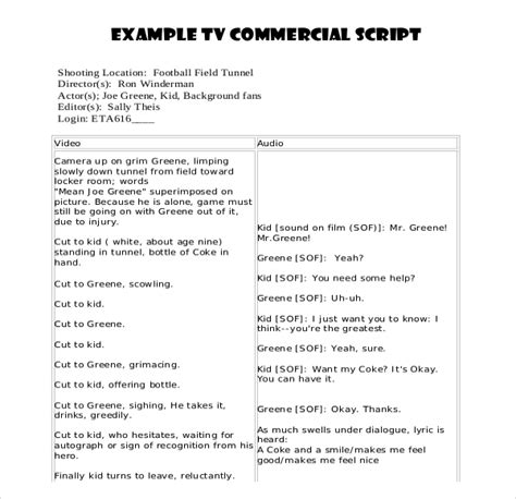 FREE 9+ Script Samples and Templates in PDF