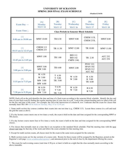 FREE 9+ Test Schedule Samples & Templates in PDF