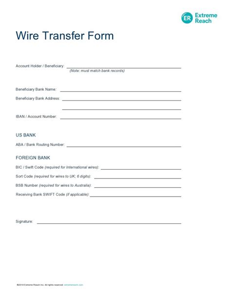 FREE 9+ Wire Transfer Instruction Forms in PDF MS Word
