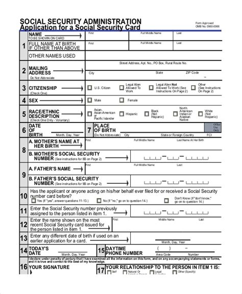 FREE 9 Sample Social Security Disability Forms In PDF Word Printable