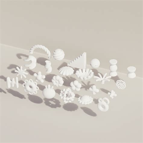 FREE Abstract 3D Models Pack (24 Shapes) - Gumroad - muktibox.com