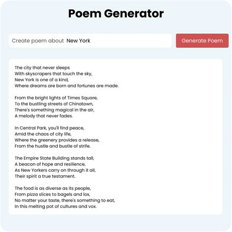 Free AI Poem Generator - Create a Poem Instantly - coolestguyplanet.net