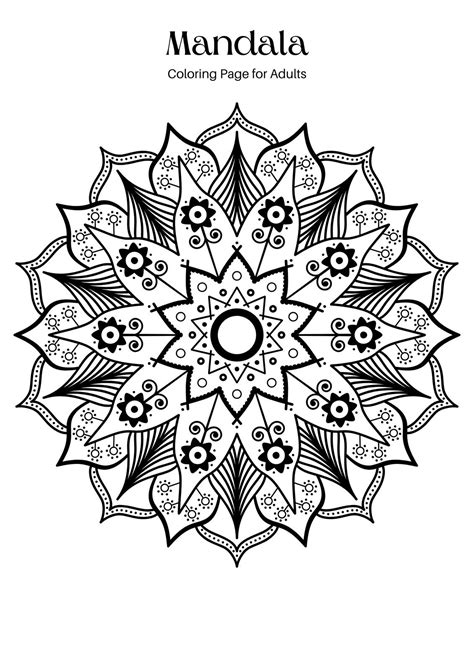 Free and customizable mandala templates - raincitystudios.com