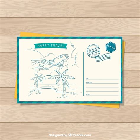 Free and printable travel postcard templates - muktibox.com