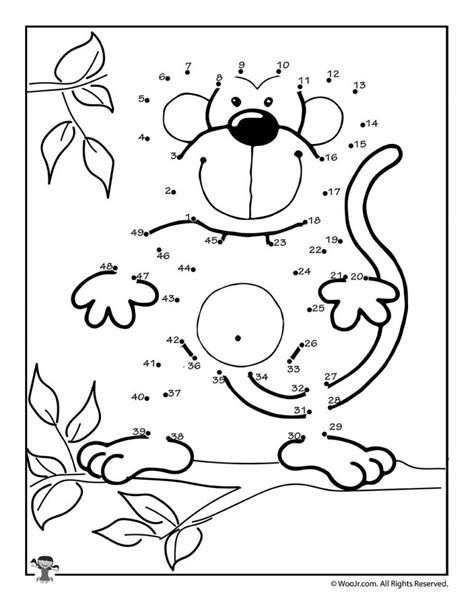 FREE Animal Dot to Dot Printables
