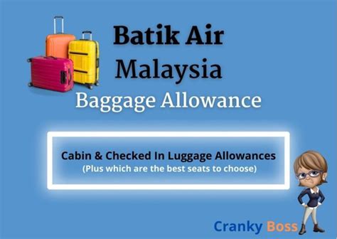 Free Baggage Allowance on Batik Air indonesia - balustradellc
