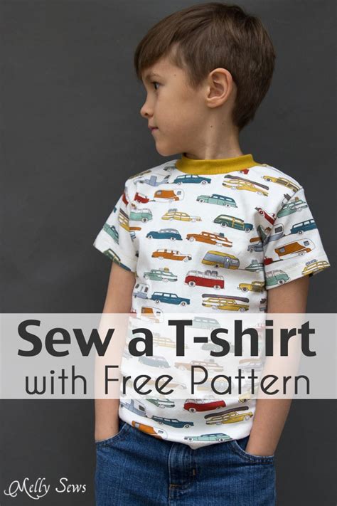 FREE Boys Short Sleeve T-Shirt sewing pattern & tutorial (size 4 …