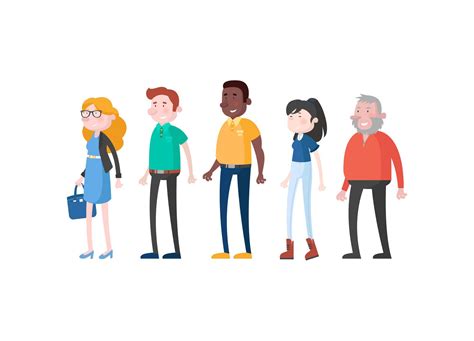 Free Casual Vector Characters (AI) - Unblast - muktibox.com