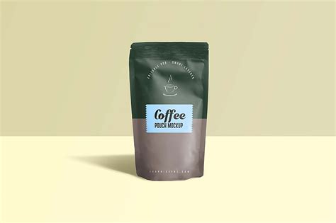 Free Coffee Pouch Mockup | Mockupful - muktibox.com