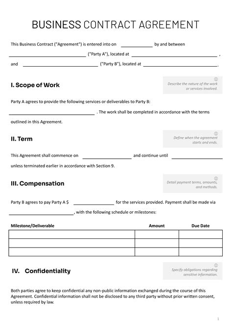 Free Contract Templates | Customize, Download - coolestguyplanet.net