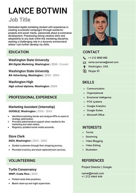 Free Curriculum Vitae (CV) Template (Plus CV Example) - balustradellc