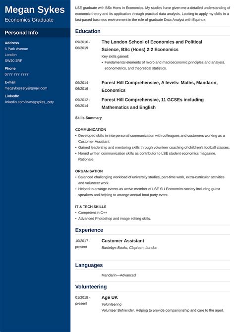 Free CV Examples for Any UK Job in 2026 - Zety - balustradellc