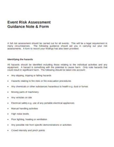 Free Event Risk Assessment Templates | PDF - balustradellc