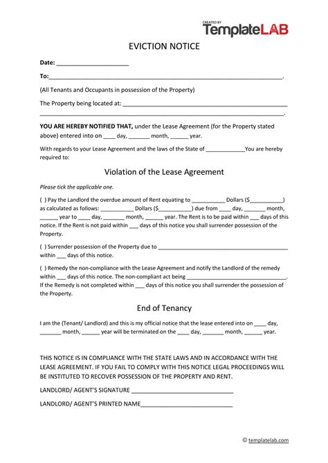 Free Eviction Notice Templates | PDF & Word - balustradellc