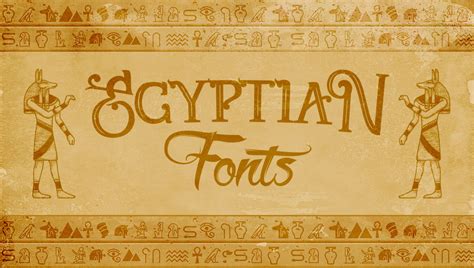 FREE Egyptian fonts - FontSpace