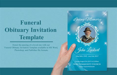 FREE FREE Obituary Card Examples Templates Download in Word Google