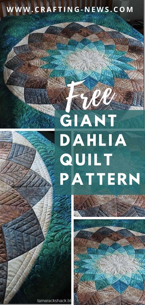 FREE Giant Dahlia Quilt Pattern - Crafting News