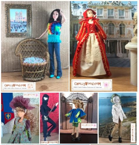 Free Historic Doll Clothes Patterns for 11 to 11 and a Half Inch Dolls ... - muktibox.com
