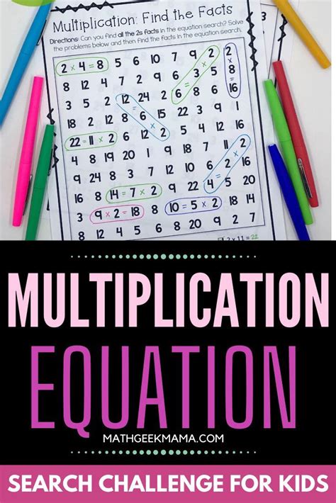 FREE Multiplication Equation Search Not Your Typical Worksheet! Math