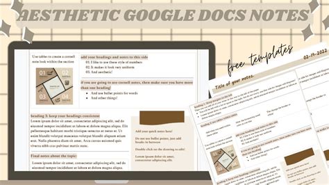 FREE Note Templates in Google Docs