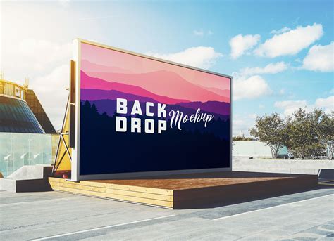 Free Outdoor Stage Backdrop Mockup PSD - Good … - muktibox.com