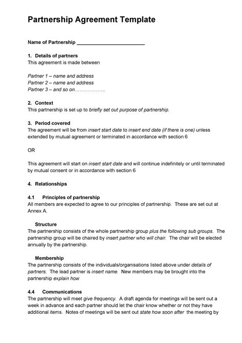 Free Partnership Agreement Template (New Zealand) - raincitystudios.com