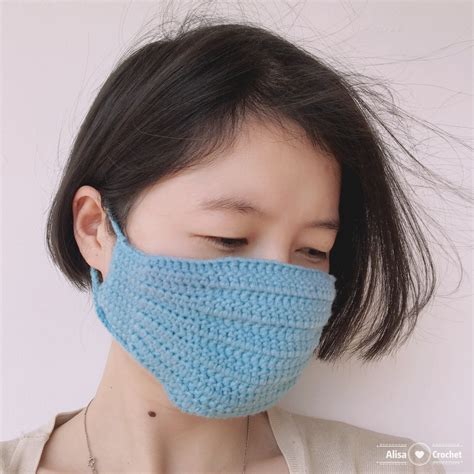 FREE PATTERN Crochet Face Mask Pattern PDF Tutorial Crochet Etsy