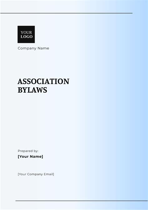 Free Professional Association Bylaws Template to Edit … - balustradellc