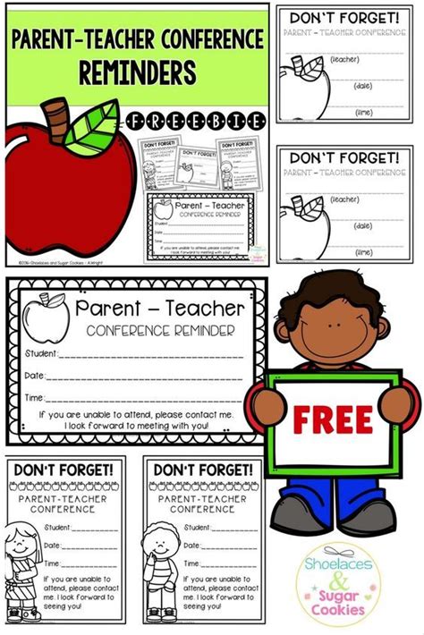 FREE ParentTeacher Conference Reminder Notes teachingtips teaching 