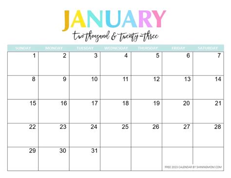 FREE Printable 2023 Calendar with Daily Planner So Beautiful!