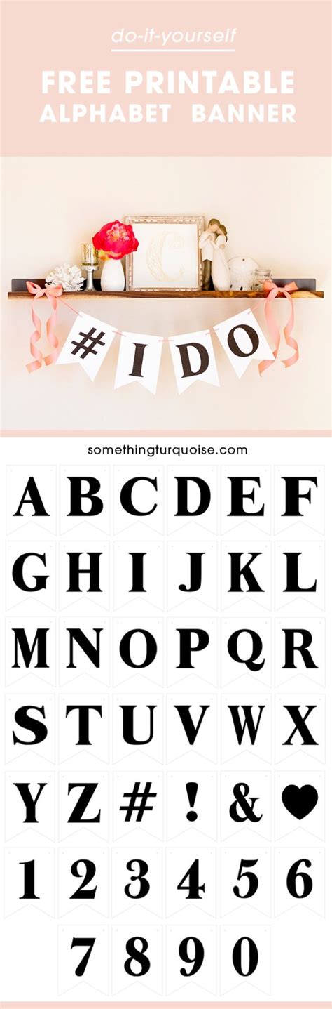 FREE Printable Alphabet and Number Banner! Adorable!