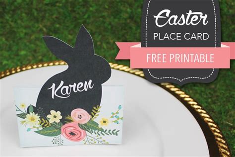 FREE Printable Easter Place Card - Boho Weddings