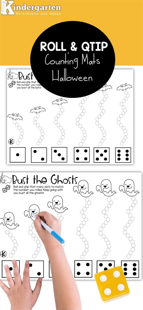 FREE Printable Halloween Counting Activity with Qtips