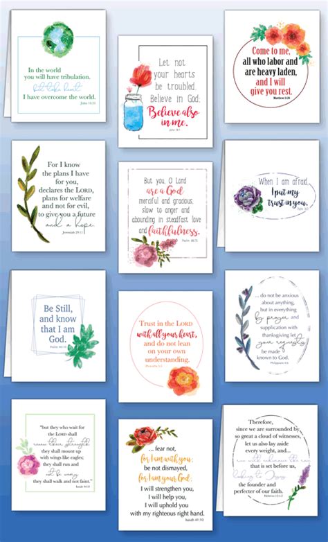 FREE Printable Scripture Cards ChurchArt Online Blog