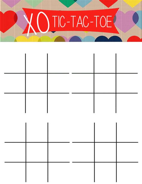 FREE Printable Tic Tac Toe Game Templates Just …