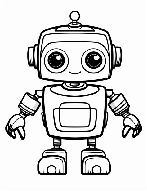 FREE Robot Coloring Sheet Pages for Kids