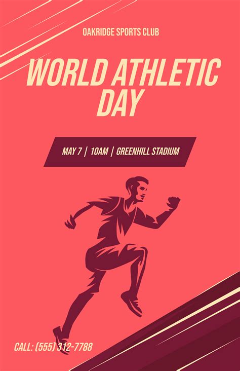 Free Sports Poster Templates, Editable and Printable - muktibox.com