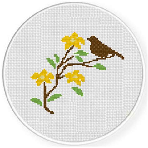 FREE Spring Bird Cross Stitch Pattern – Daily Cross Stitch