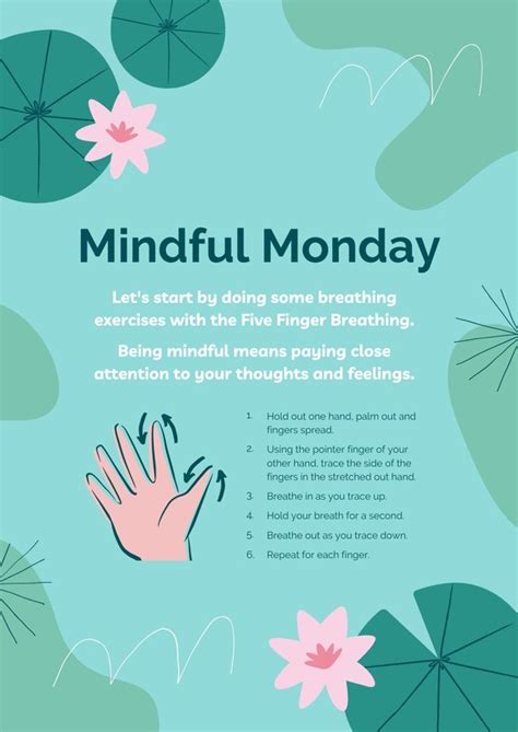 Free to edit and print mindfulness poster templates - muktibox.com