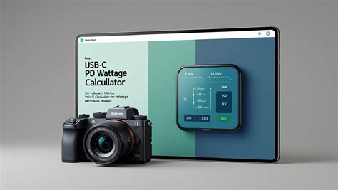Free USB-C PD Wattage Calculator Tool for Mirrorless … - balustradellc