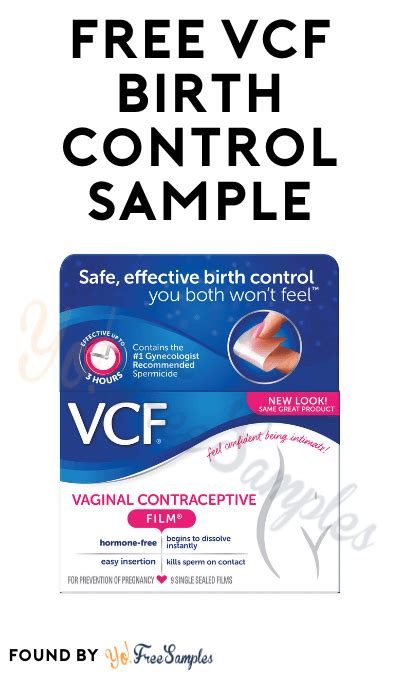 FREE VCF Birth Control Sample [Verified Received By …