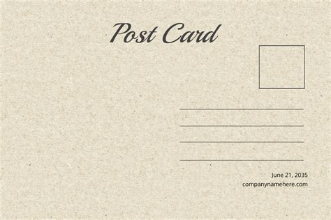 Free Vintage Postcard Templates, Editable and Printable - muktibox.com