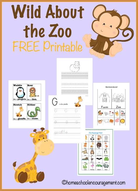 FREE Zoo Unit Study and Printables