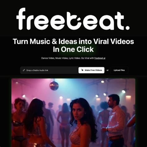 freebeat AI Music Video Generator | Dance Video - balustradellc