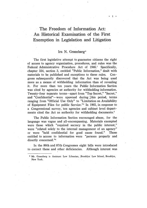 Freedom of Information Act Litigation for Authors - balustradellc